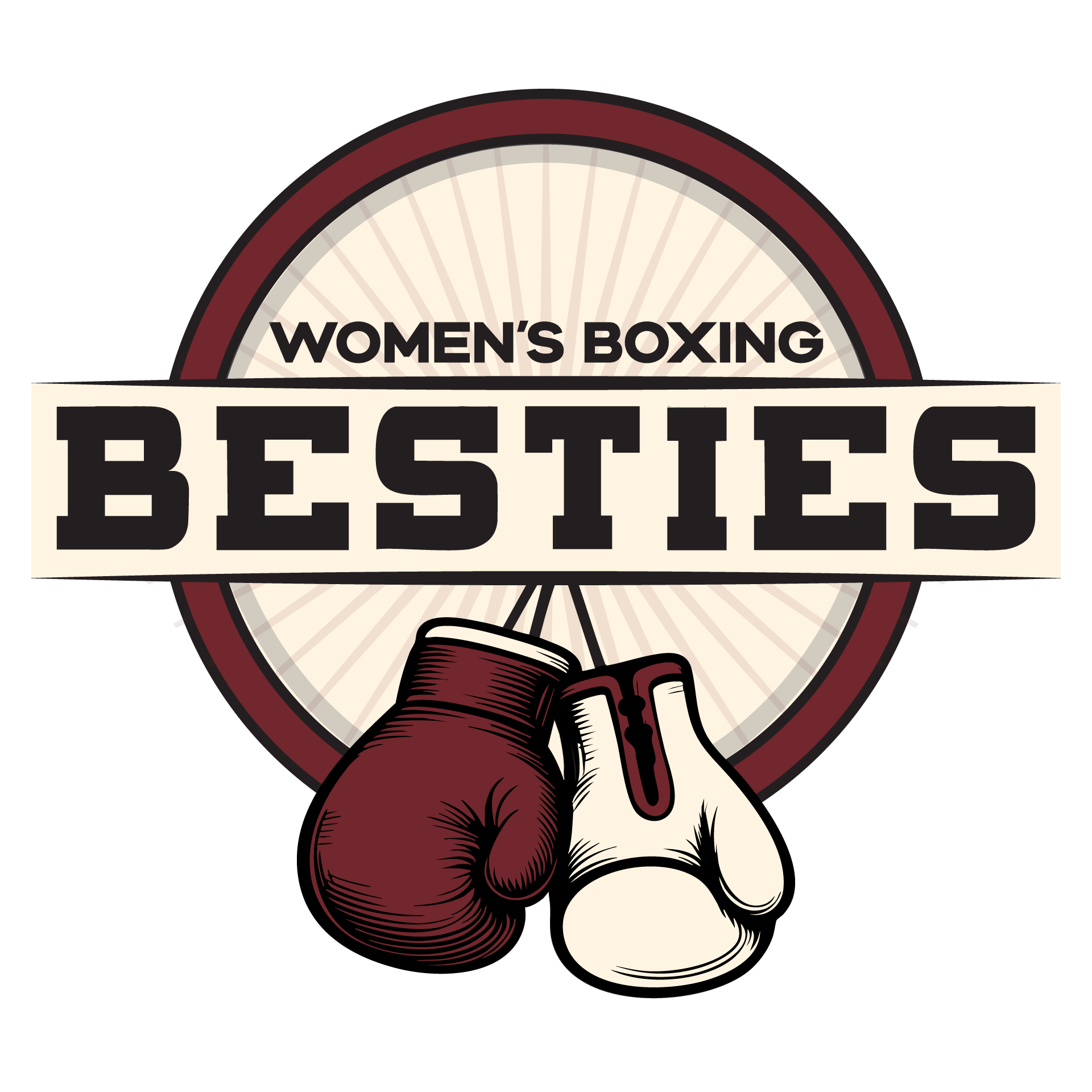 Besties Boxing - Logo Emblem
